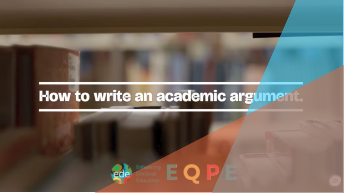 how to write an academic argument